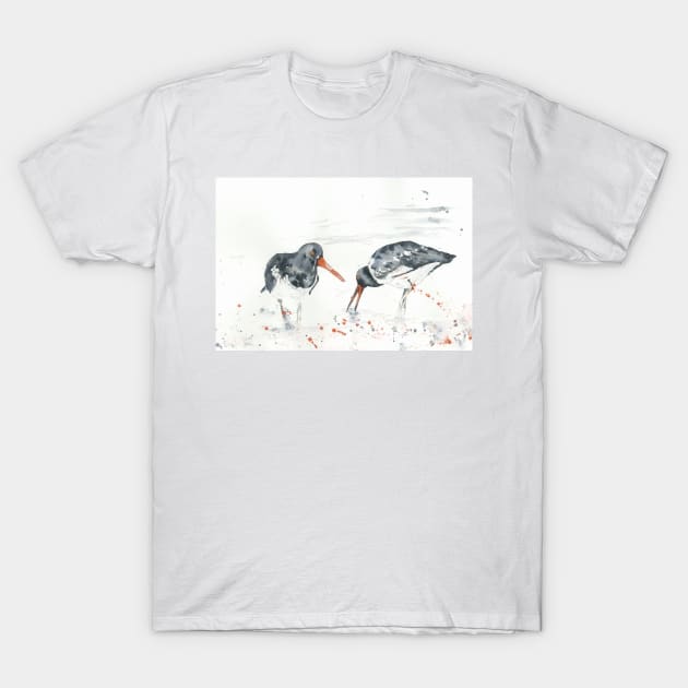 Oyster catchers T-Shirt by CorinneMatus